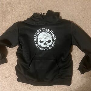 Harley-Davidson Black Hoodie with Camo Skull Design all sizes